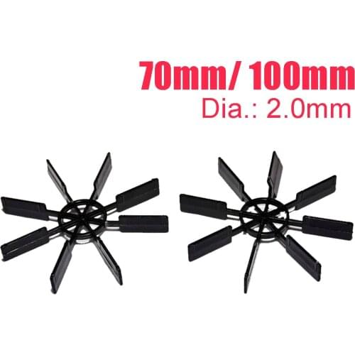 70mm/ 100mm Dia.2.0mm DIY RC Boat Propeller Boat Blades