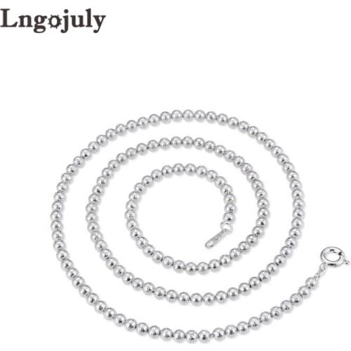 Pure 100% 925 Sterling Silver Chain For Men Boyfriend Jewelry Genuine Silver Necklaces Hip-hop Male Double Buckle Chain Gifts