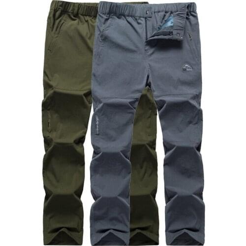 LoClimb Mens Spring Summer Stretch Camping Hiking Pants Men Outdoor Sports Quick Dry Trousers Fishing Trekking Pants,AM230