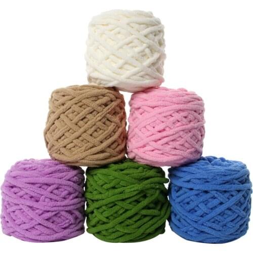 Mylb 1ball Colorful Dye Scarf Hand-knitted Yarn For Hand knitting Soft Milk Cotton Yarn Thick Wool Yarn Giant wool blanket Yarn