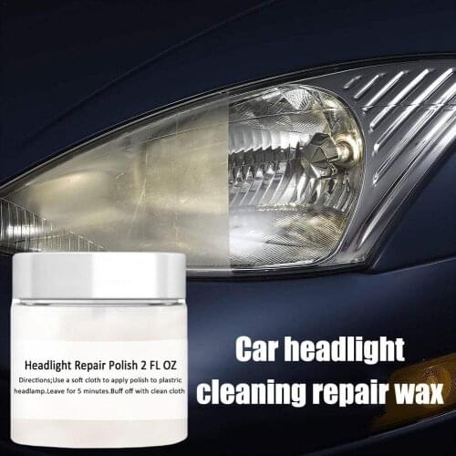 Car Auto Headlight Cleaner Restorer Lens Restoration Polish Kit Removes Haze/Fog Headlight Cleaning Repair Wax