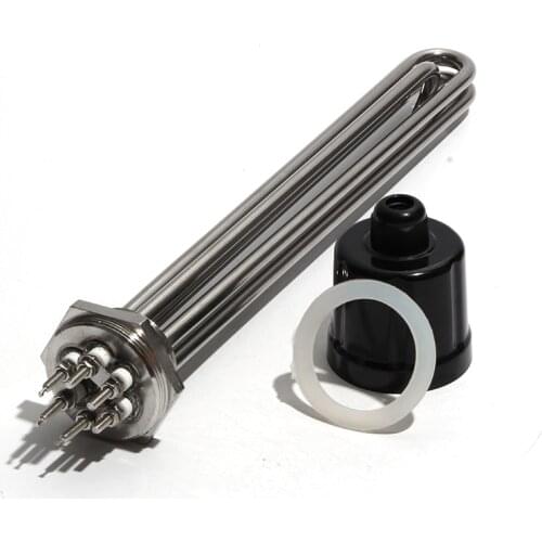 Full 304 Stainless Steel Water Heating Element 1 1/4" Electric Immersion Heater for Solar Water Tank 220V 380V