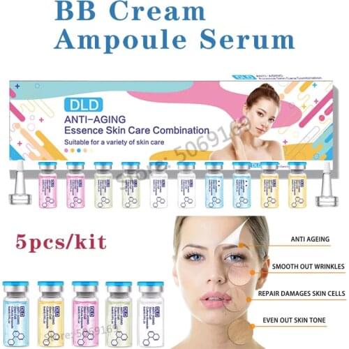 New 5ml BB Cream Glow Meso Ampoule Skin Nursing Nourishing Serum Korean Makeup Beauty Salon Essence for Brightening Whitening