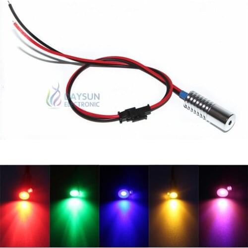New Hot Sell Car Guiding Light Atmosphere Light 2W DC12V Light Source for Car Side Glow Cable (Cable Not Included) 7 Colors