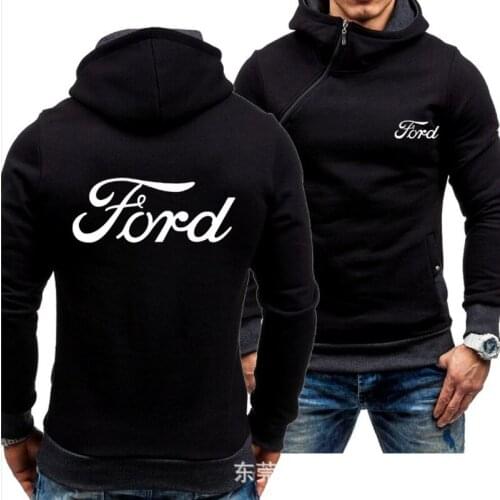 NEW Hoodies for FORD Car Logo Print Casual HipHop Long Sleeve Fleece warm Hooded Sweatshirts Mens zipper jacket