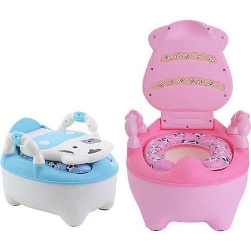 Factory direct sale baby potty chairs Portable child toilet folding baby toilet trainer for free potty brush