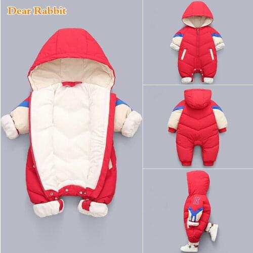 New Russian kids winter childrens down jacket boy outerwear jumpsuit coat thicken snowsuits clothing baby girl clothes Bodysuit