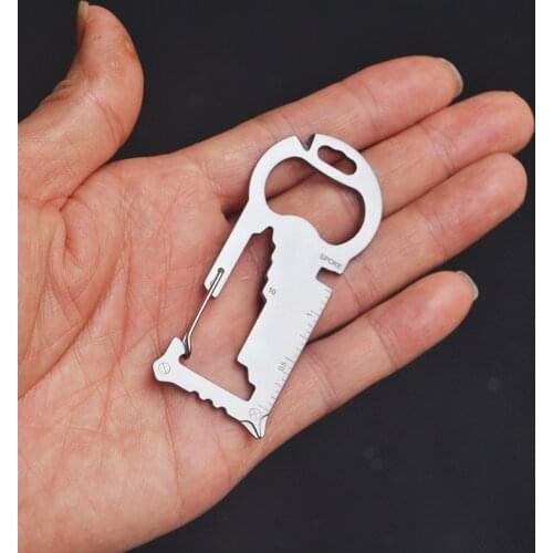 Hand Tool Multifunctional Tool EDC Mini Tool Card Key chain Mini Tools Bottle Opener Screwdriver Phone Handle Repair Tool