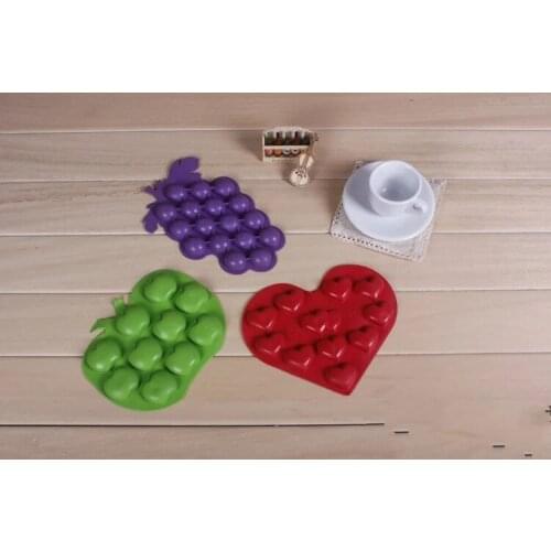 Silicone Shaped Ice Cube Trays for Kids, Love Apple Shaped Ice Tray, Free DHL Shipping