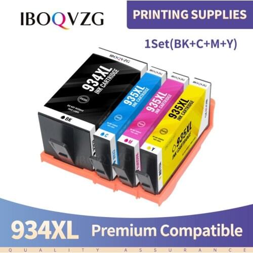 IBOQVZG 934XL 935XL Replace For HP Ink Cartridge For HP934 935 For HP-934 For HP-935 Officejet Pro 6230 6830 6835 6812 6815 6820