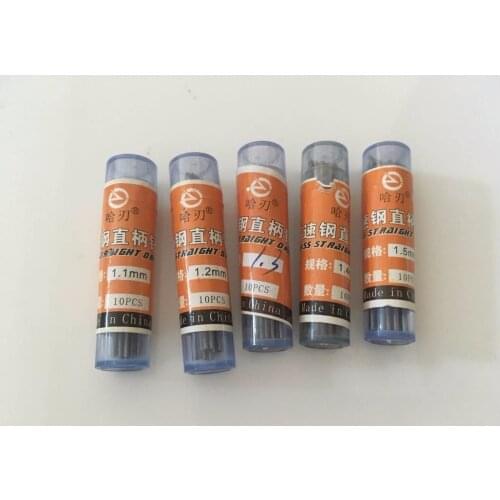 50pcs 1.1/1.2/1.3/1.4/1.5mm Each 10pc HSS Straight Shank Twist Drill Bit Tiny Little Drilling Tool