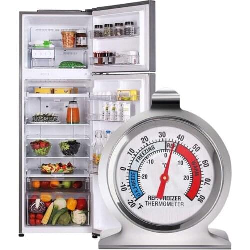 2020 Hot Stainless Refrigerator Thermometer Temperature Gauge Mini Thermometer Grill for Home Kitchen Food Dropshiping