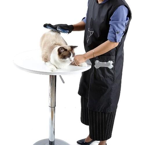 Pet Shop Waterproof Pet Grooming Apron Anti-stick Hair Sleeveless With Pockets Grooming Apron Pet Shop Breathable Work Clothes