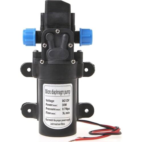 Spray pump Water pump DC 12V 30W Motor High Pressure Diaphragm Water Self Priming Pump 3L/Min 0142YB-12-30 3L