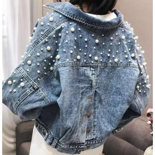 G1193 2020 spring autumn new women denim jacket fashion loose short section cowboy coat cheap wholesale