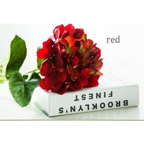 Hydrangea artificial flowers Quality silk flower European style for Home Decoration Wedding Designs Bride holding Garden Holiday