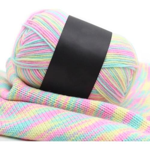 1 Roll Gradient Color Soft Baby Milk Cotton Yarn Comfortable DIY Scarf Hat Sweater Knittling Hand Crochet Knitting Yarn