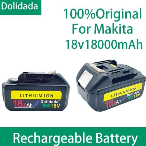 2021 For Makita 18V 18000mAh 18.0Ah Rechargeable Power Tools Battery with LED Li-ion Replacement LXT BL1860B BL1860 BL1850