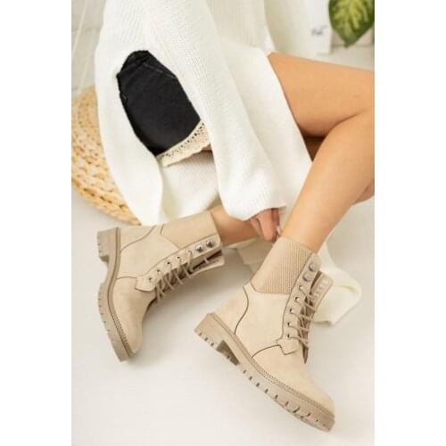 2021 womens winter fashion boots suede Materıal beige Layd shoes anti-slip soles round toe elastic band with and laced