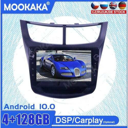 4+128GB Android10 Touch Screen For Chevrolet Sail 2015+ GPS IPS Car Multimedia Player Head Unit Audio Radio Navigtion