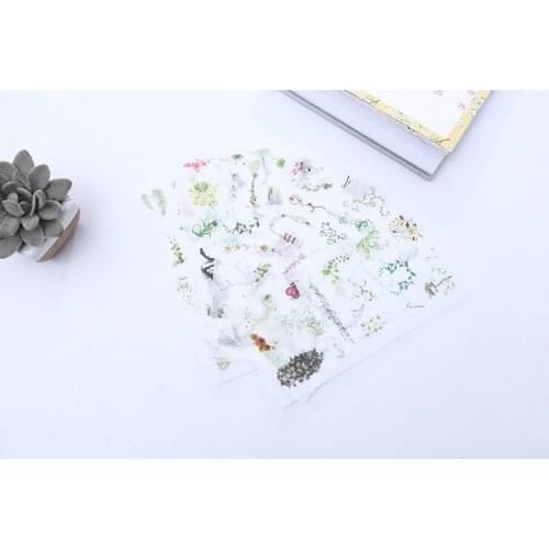6pcs Flower vine paper stickers diy decoration Diary Book Planner sticker for album scrapbooking Decoration papeleria sale