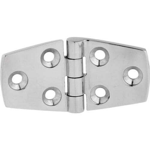 8Pcs Marine Boat Deck Flush Strap Door Hinge - Polished 316 Stainless Steel