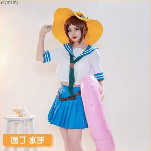 Anime! Identity V Emma Woods Sailor Suit Lovely Uniform Cosplay Costume Halloween Party Role Play Daily Clothing For Women NEW