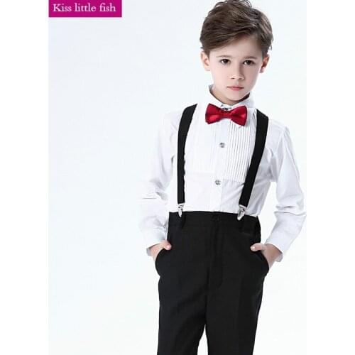 Free shipping Spring Autumn Long sleeve boy wedding attire elegant suit boys