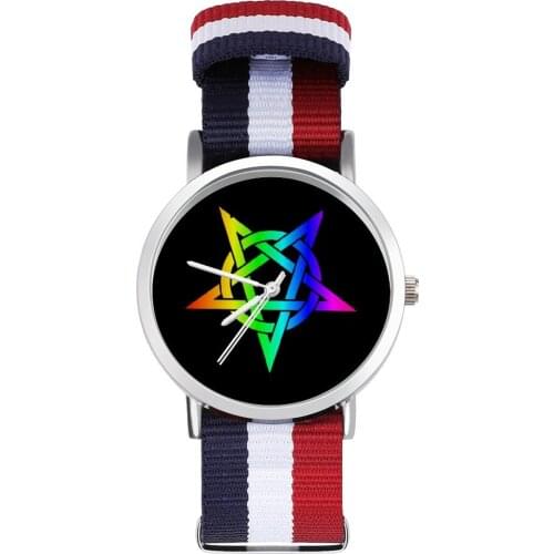 Pentagram Quartz Watch Man Business Wrist Watch Cheap Design Strong Wristwatch