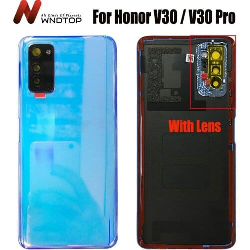 For Huawei Honor V30 Pro Back Battery Cover Door Rear Glass Housing Case 6.57" For Huawei honor View30 Battery Cover V30 housing