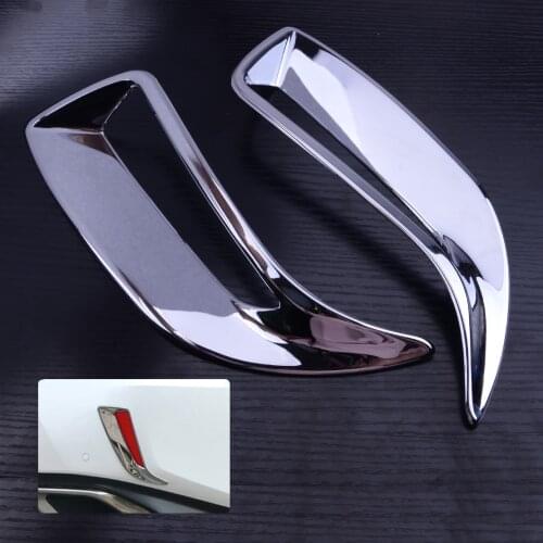 DWCX 2pcs Car Rear Bumper Tail Fog Light Lamp Cover Strip Frame Trim Fit For Lexus RX350 RX450h 2016 2017 2018