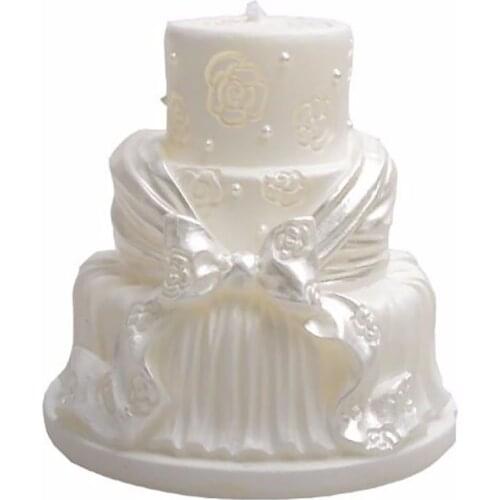 Cake Shape 3D fondant cake silicone mold candle chocolate pastry candy Clay making form silicone para soap decoration tools 1044