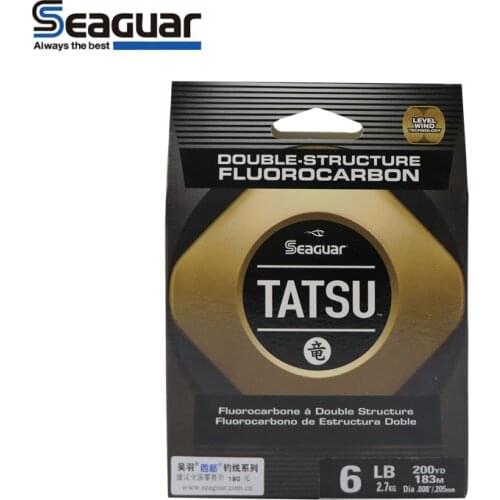 Seaguar Tatsu Fluorocarbon Line 183M/200YDS 6LB-15LB Coating Fishing Line Hot Sale Nylon Carbon Saltwater Fishing Line