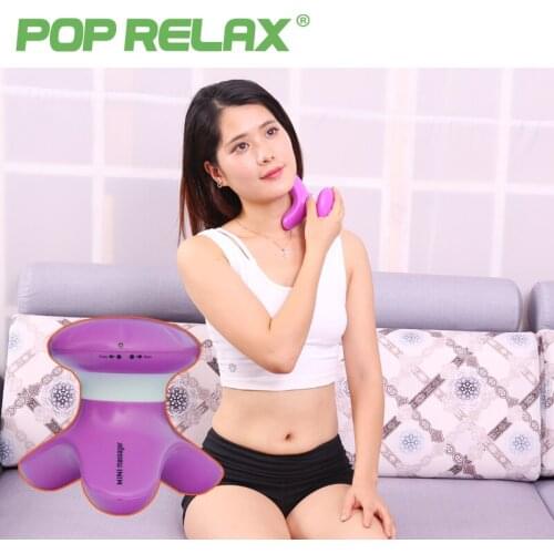 POP RELAX Mini vibrator head scalp massager wireless electric back massage neck vibrating cellulite health care lady massagers