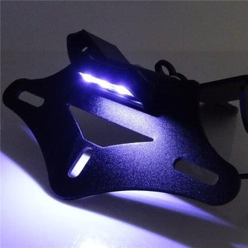 Waase Motorbike For Honda CBR1000RR 2008 2009 2010 2011 2012 2013 2014 2015 2016 License Plate Holder Frame with LED Light