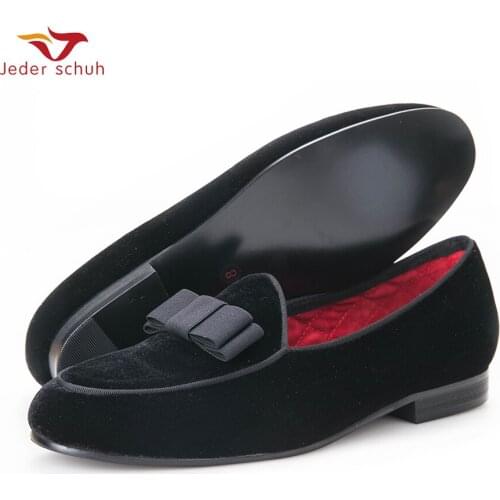 Men Loafers Wedding And Banquet Shoes Butterfly Section Design Meticulously Stitching Velvet Fabric Us6-16