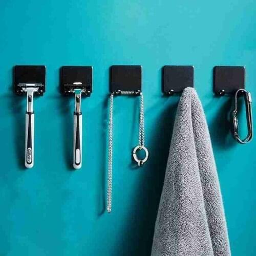 Punch Free Razor Holder Storage Hook Wall Men Shaving Shaver Shelf Razor Rack Wall Bathroom Accessories Storage Shelves Racks