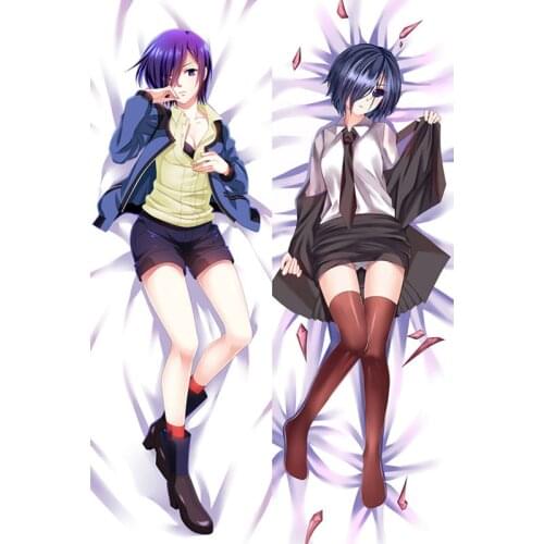 Anime Tokyo Ghoul Pillow Covers Kaneki Ken Mask Touka Kirishima Dakimakura Case 3D Double-sided Bedding Hugging Body Pillowcase