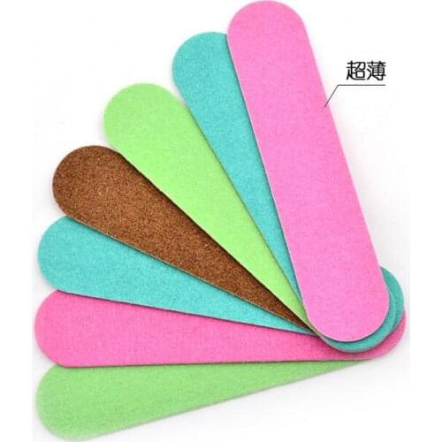 New candy color 100pcs mix color 90mm wood nail wood nail files double side, Gift worthful Grit nail tools,gifts
