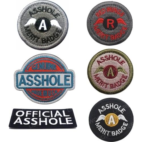 Swat a-hole ASSHOLE MERIT BADGE FUN PATCH ARMY INFIDEL ISAF MULTICAM MILITARY AIRSOFT BADGE