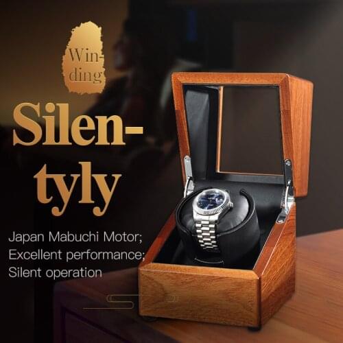 Original Automatic Rosewood Wooden Box for Brand Watch Luxury Mechanical Watch Winder Top Quality Organizer Storage Display Box