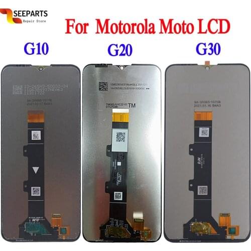 ORIGINAL For Motorola Moto G10 LCD Moto G20 XT2821 Display Touch Screen Digitizer Assembly Replac For Moto G30 LCD XT2129-2 lcd