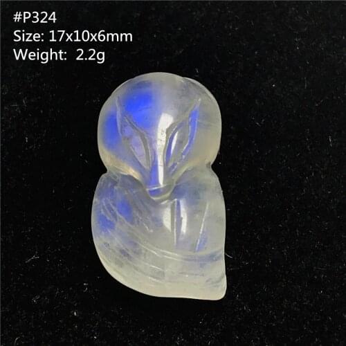 Top Natural Moonstone Pendant Jewelry For Women Man Fox Crystal Yellow Blue Love Stone Carved Beads Gift Light Gemstone AAAAA