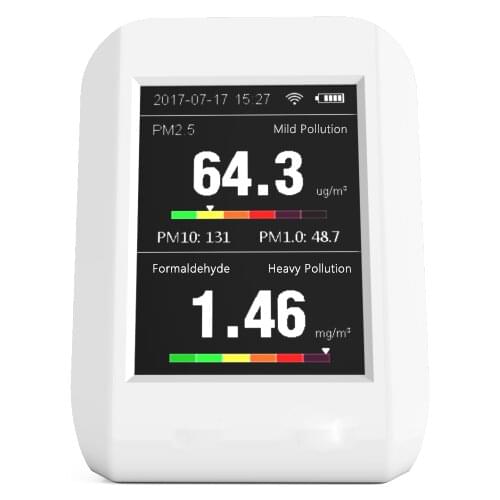 Handheld HCHO Meter Formaldehyde Detector Air Quality Monitor Gas Analyzer Portable PM 2.5 PM 1.0 PM 10 Monitor