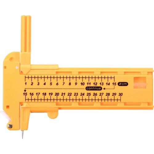 1pc Paper Leather Compass Circle Cutter 1-30cm + 6pcs Spare Blades + 3pcs Leads For Paper Leather Vinyl Cutting DIY Hand Tools