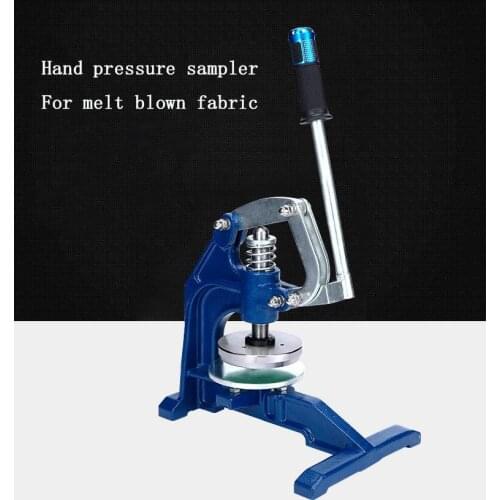 Hand pressure sampler for melt blown fabric Paper fabric quantitative machine Circular textile disc