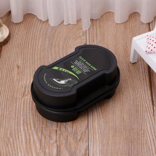 Quick Polish Shoes Cleaning Brush Liquid Cleaning Wax Leather Polishing Sponge Q1FE