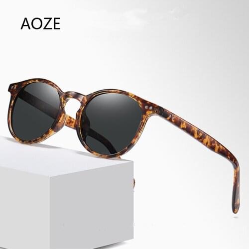 2020 Fashion Unisex Ultralight TR90 Polarized Sunglasses Men Women Driving Round Shades Vintage Sun Glasses Gafas De Sol UV400