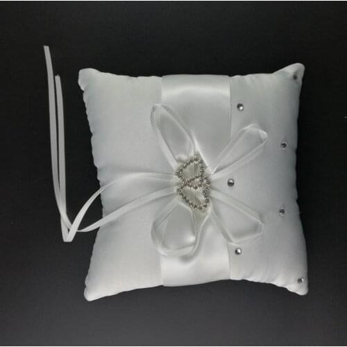 19x19cm Wedding Decorations Wedding Ring Pillow Cushions Home Decor Pincushion Ring Party Casamento Mariage Decoracion Boda