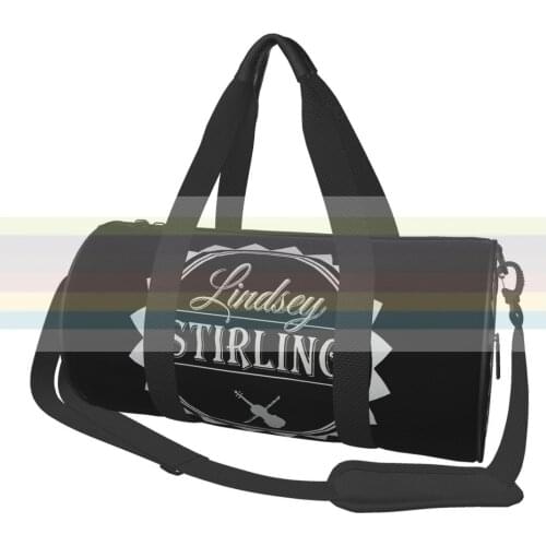Lindsey Stirling universal travel sports fitness shoulder bag. Nylon portable outdoor sports bag. Dry and wet separation bag